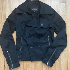 Ben Sherman Black Trench Coat